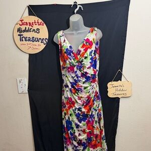 💥NI💥 Ralph Lauren Colorful Floral Maxi Dress